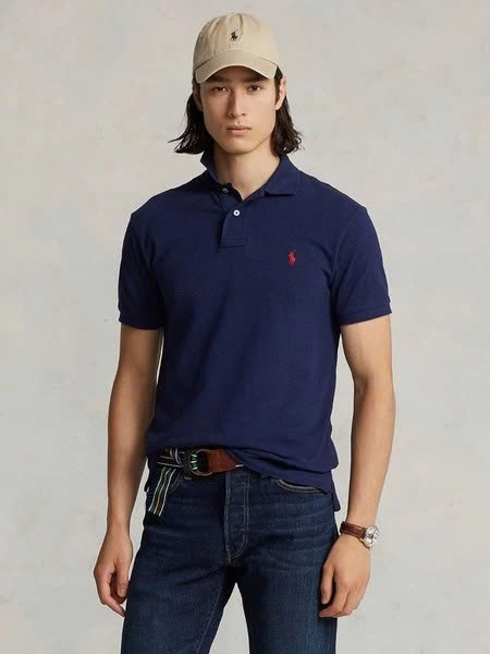 Polo Ralph Lauren The Iconic Mesh Custom Slim Fit - Navy/Red