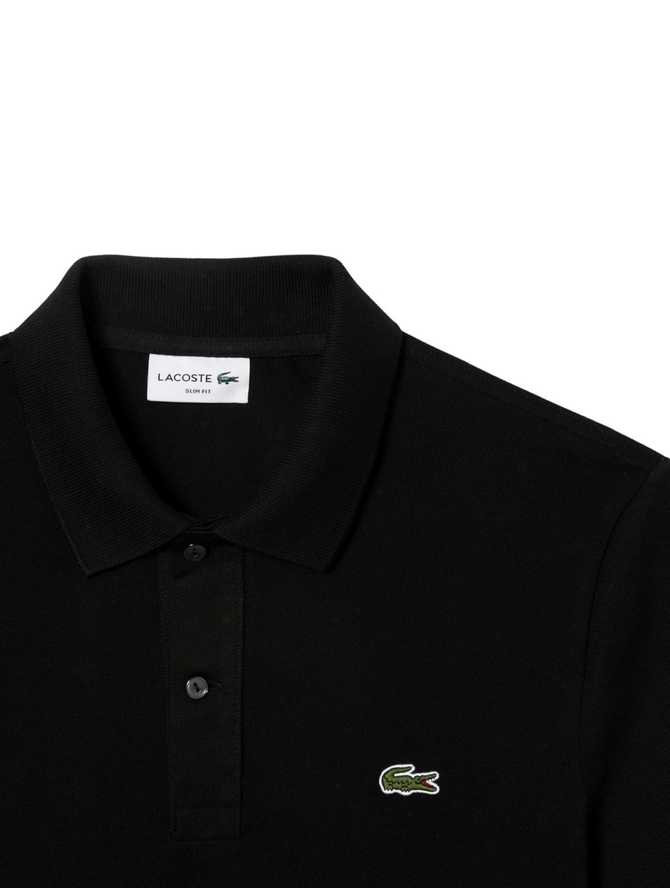 Polo Lacoste Slim Fit L.12.12 Piqué - Black