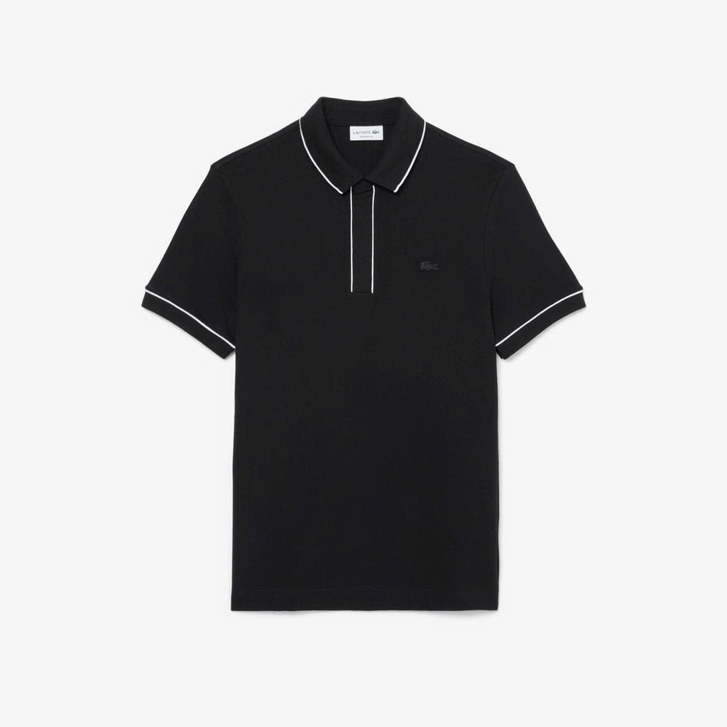 Polo Lacoste Regular Fit Paris Stretch Piqué - Black