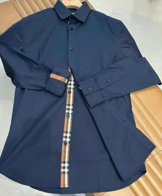 Shirt Burberry Regular Fit Cotton Poplin - Navy