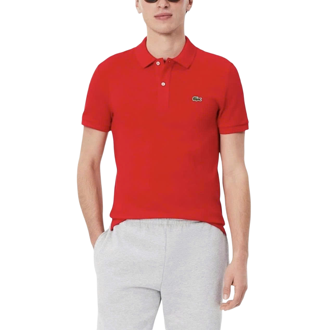 Polo Lacoste Slim Fit L.12.12 Piqué - Red