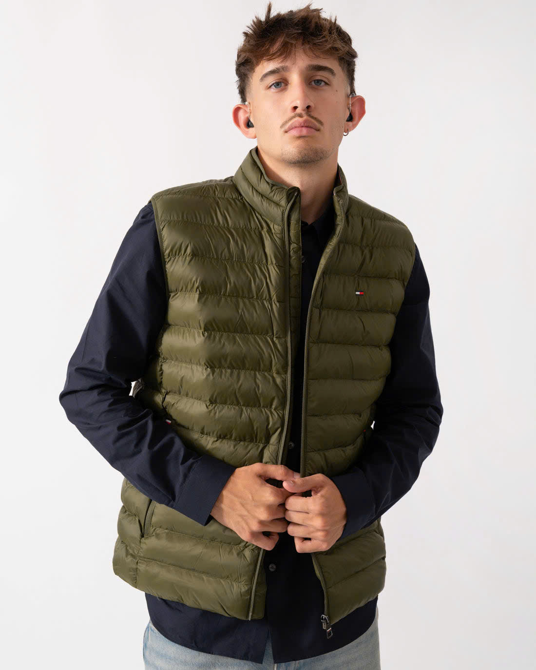 Vest Packable quilted Tommy - Olive