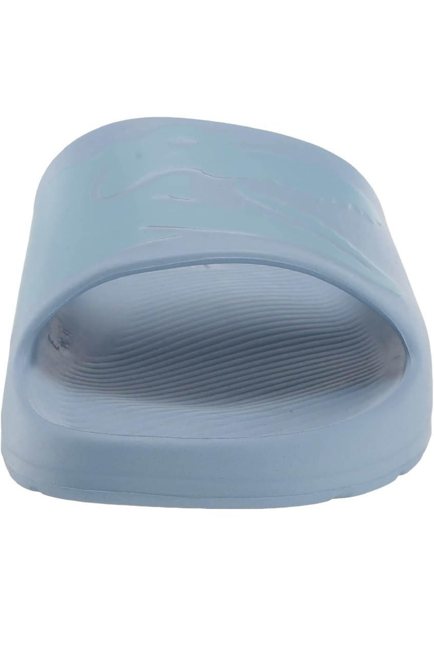 Dép Lacoste Men's Croco 2.0 Synthetic Logo Strap Slides - LT BLU/LT BLU