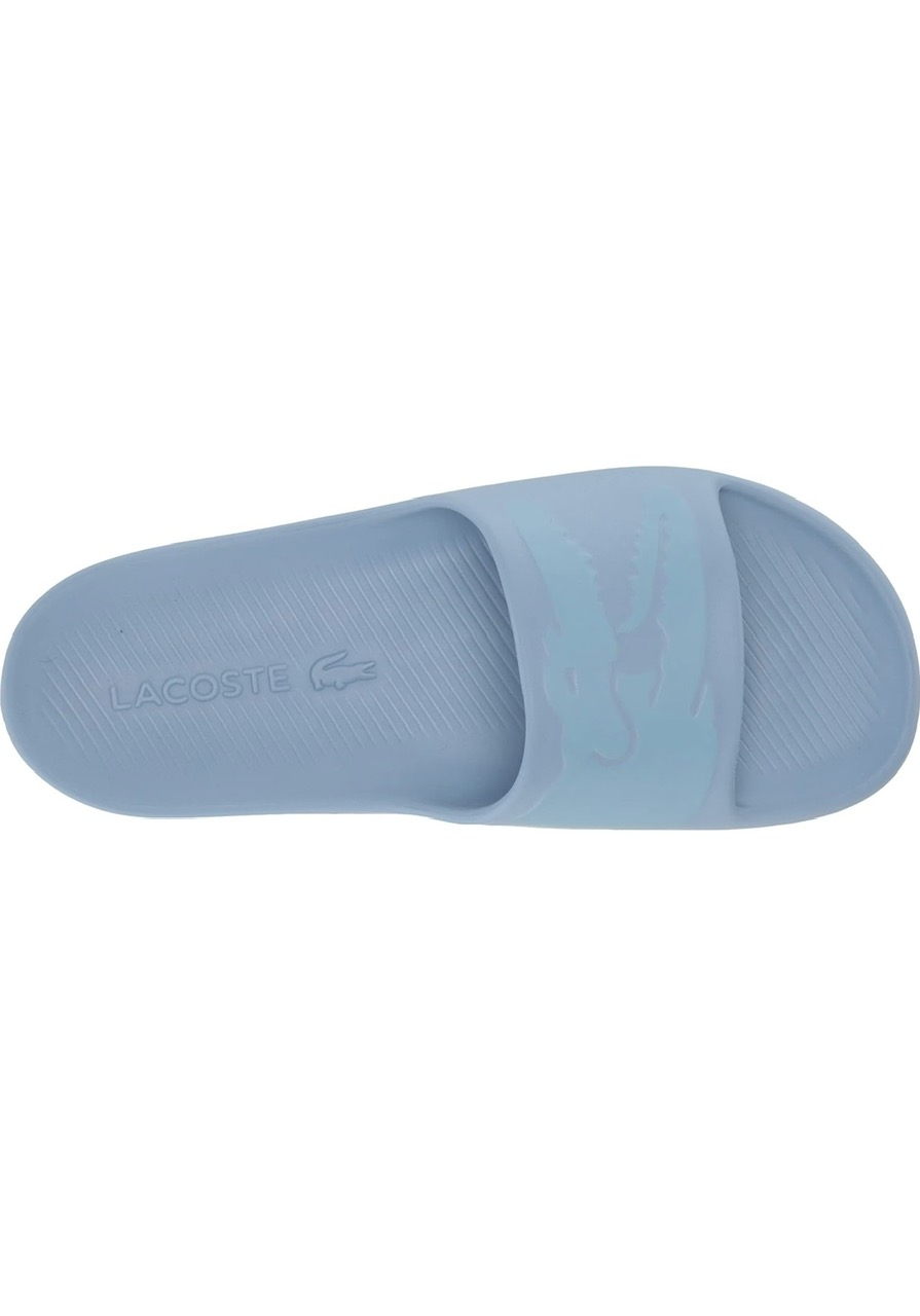 Dép Lacoste Men's Croco 2.0 Synthetic Logo Strap Slides - LT BLU/LT BLU