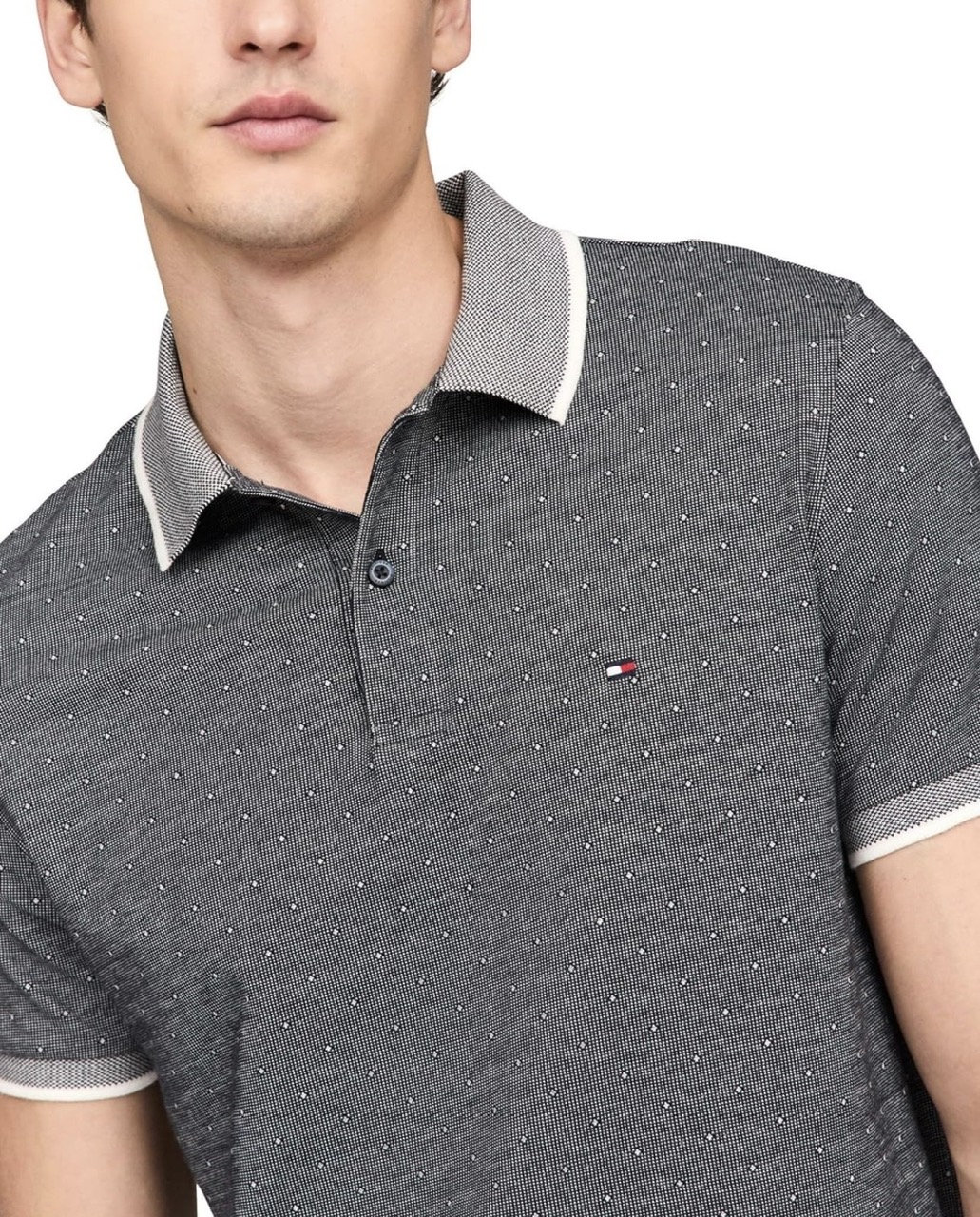 Polo Tommy Hilfiger with Interlocked Cotton - Aop Desert Sky