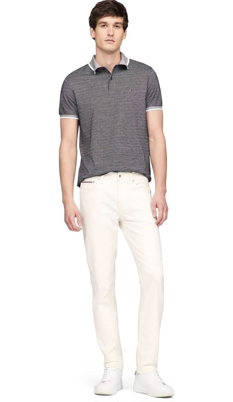 Polo Tommy Hilfiger with Interlocked Cotton - Aop Desert Sky