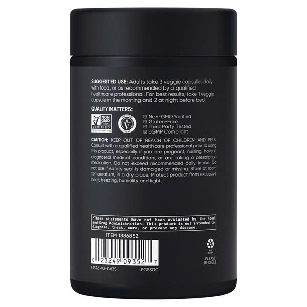 Viên uống bổ sung Magie Sports Research Magtein Magnesium L-Threonate 2000mg - Hỗ trợ sức khỏe não bộ, cải thiện giấc ngủ -135 viên