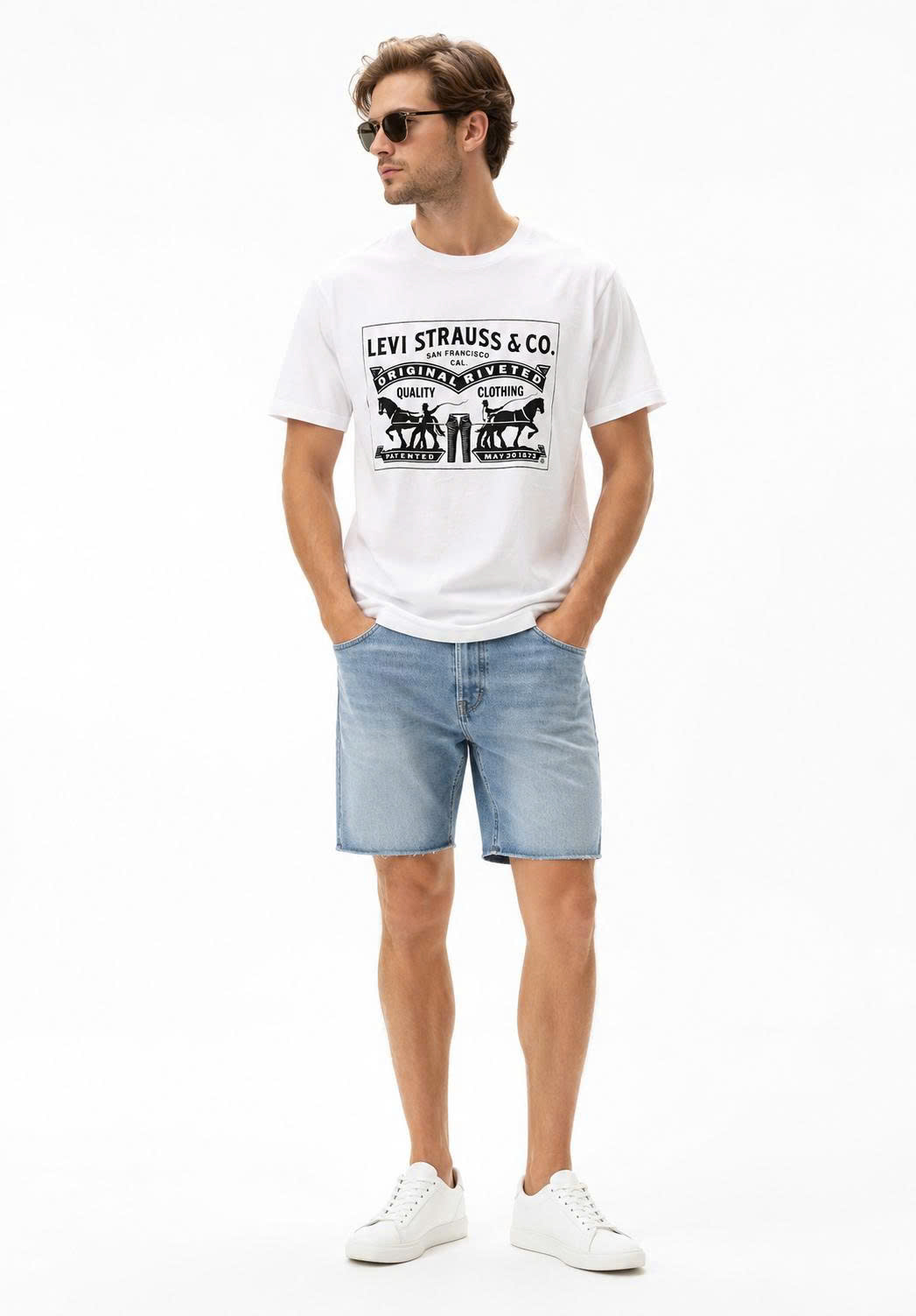 Thun Levis  Trắng họa tiết ngựa