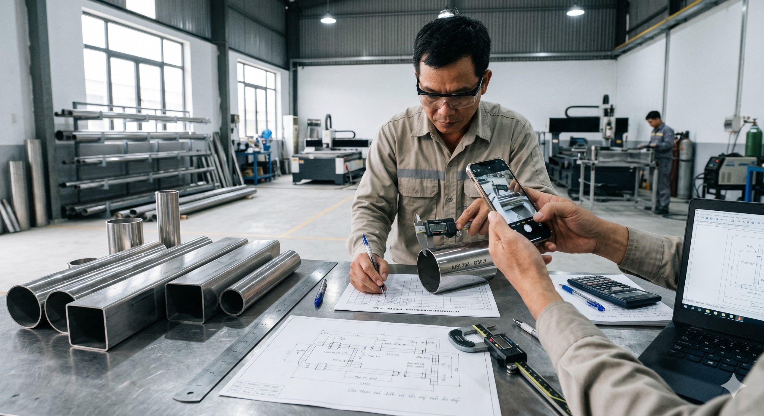 Vì sao giá cắt laser ống inox khác nhau