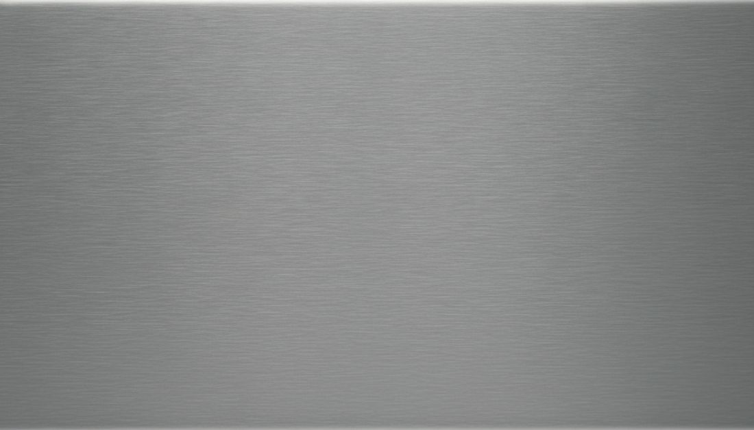 Cận cảnh vân xước của inox trắng xước (không mạ màu)