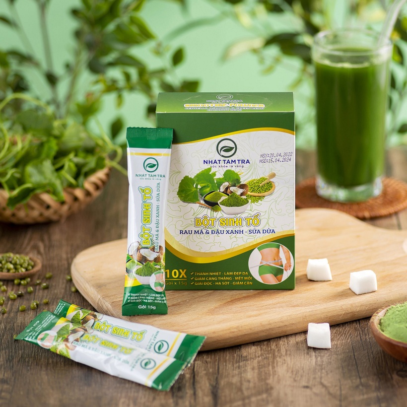 Bột sinh tố rau má vs đậu xanh-sữa dừa, hộp (150g/10gói*15g), Siêu thị Đức Thành Bột Sinh Tố Rau Má Vs Đậu Xanh-Sữa Dừa, Hộp (150G/10Gói*15G), Siêu Thị Đức Thành