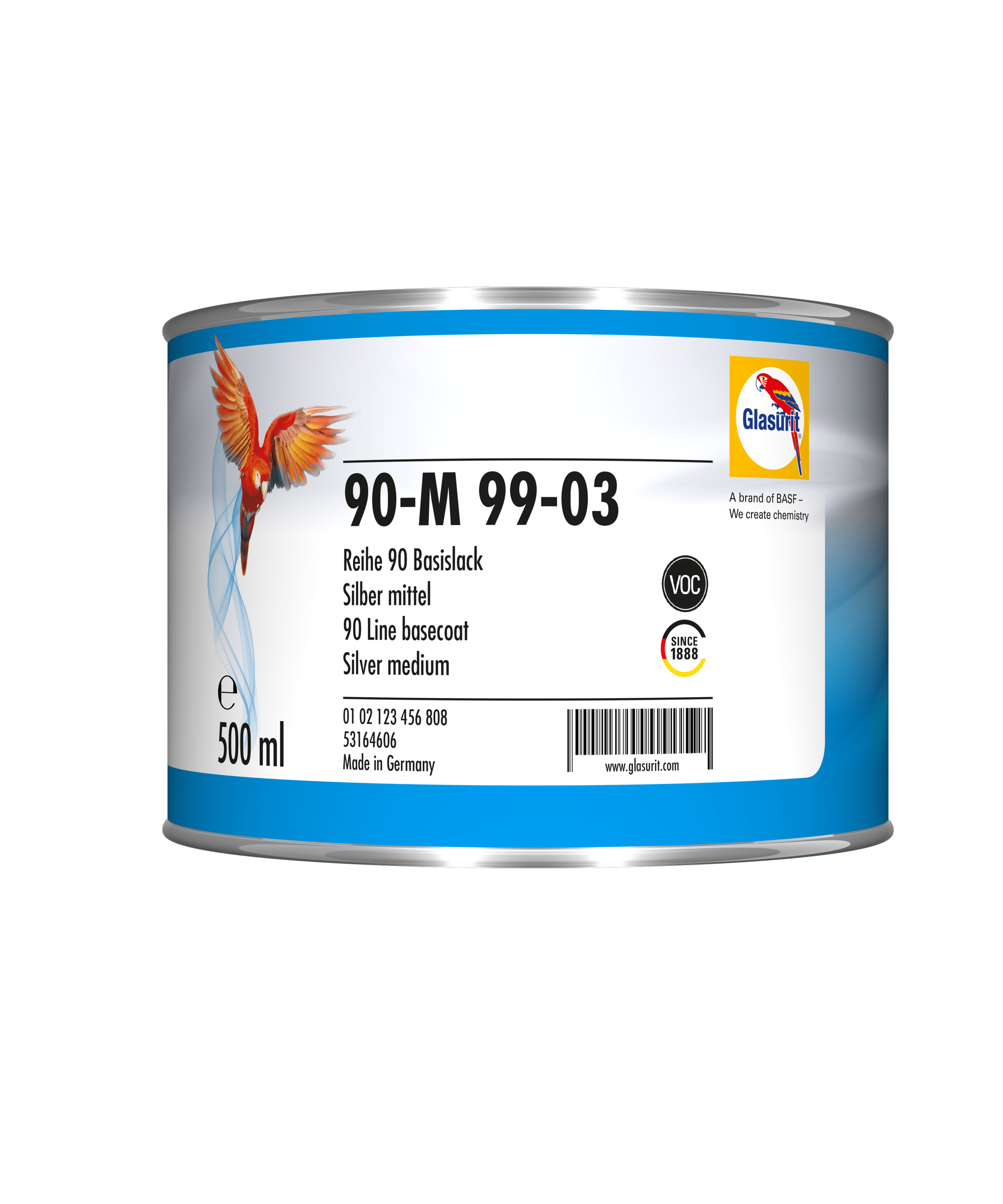 SƠN MÀU GLASURIT 90-M 99-03, SILVER MEDIUM