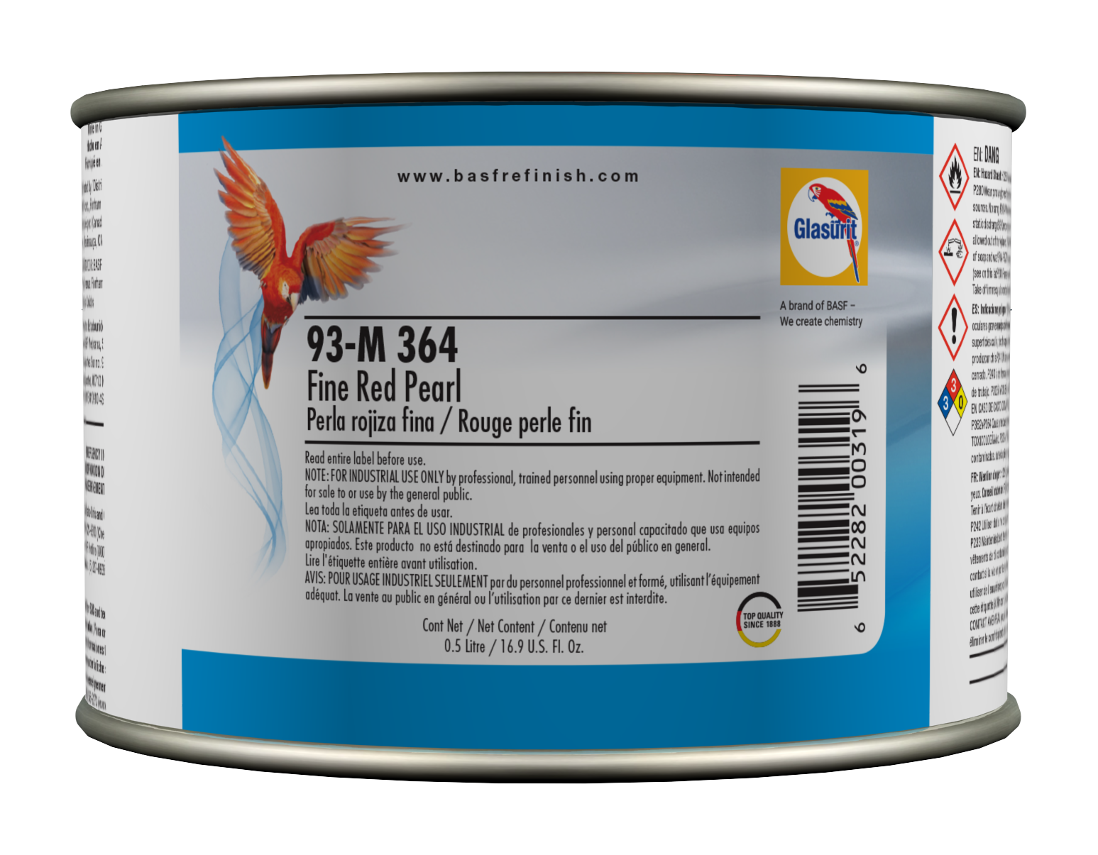 SƠN MÀU GLASURIT 93-M 364, FINE RED PEARL