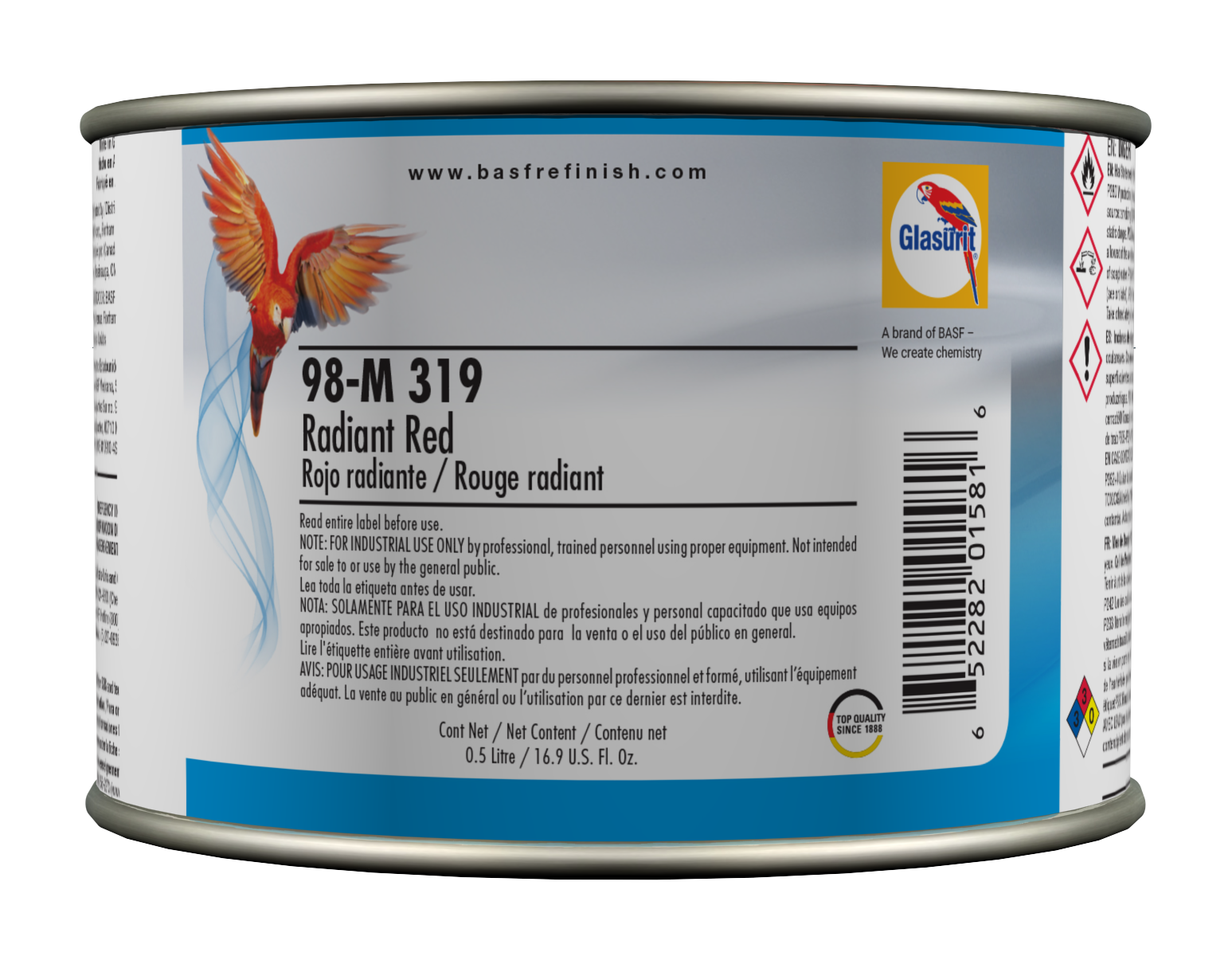 SƠN MÀU GLASURIT 98-M 319, RADIANT RED