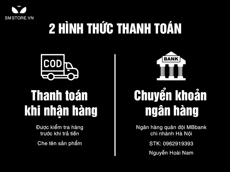 2 hình thức thanh toán tại SMstore.vn