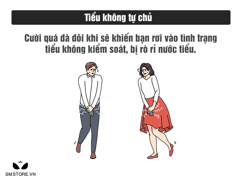 Cười quá đà sẽ bị tiểu không tự chủ