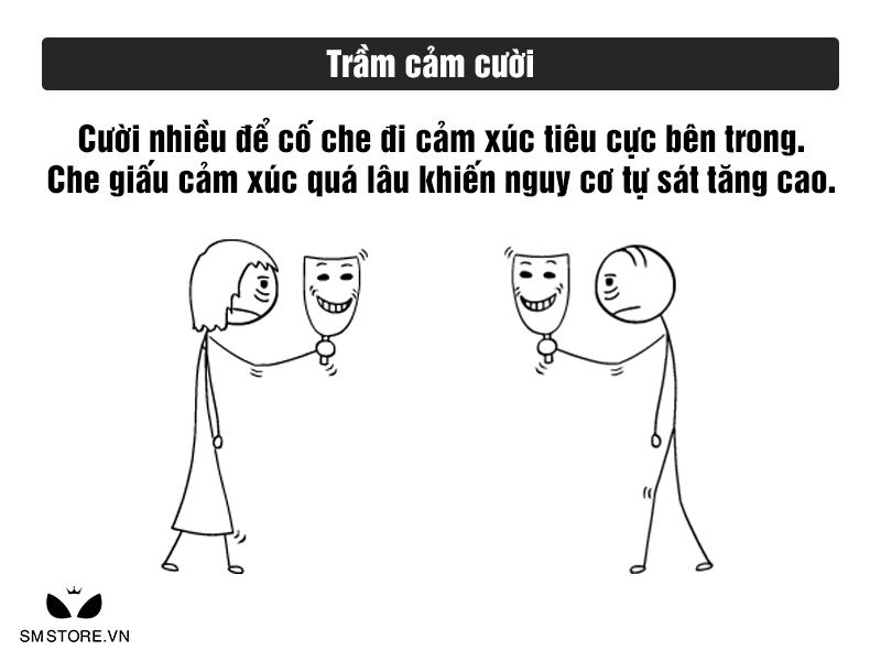 Trầm cảm cười làm tăng nguy cơ tự sát