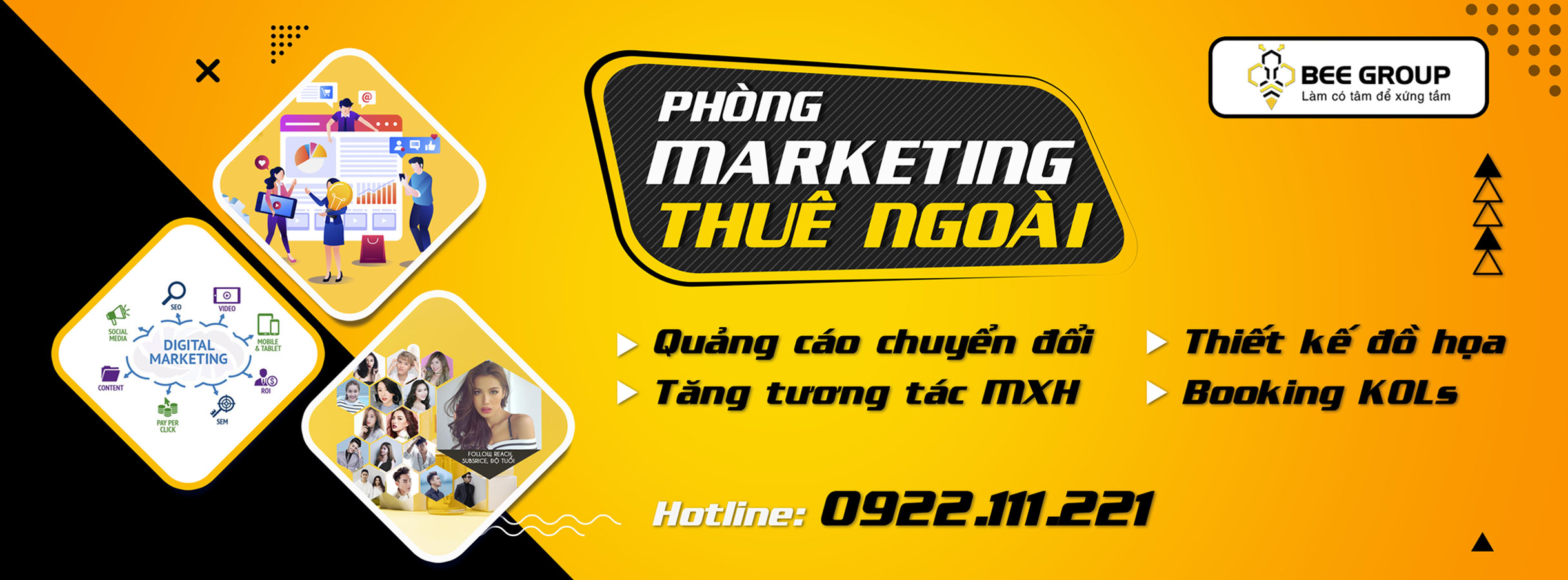 Phòng marketing thuê ngoài Bee Group