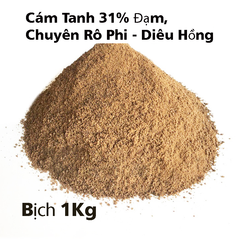 1kg Cám Tanh ( Cực Tanh ) Đạm 31% Chuyên Dùng câu cá rô phi diêu hồng
