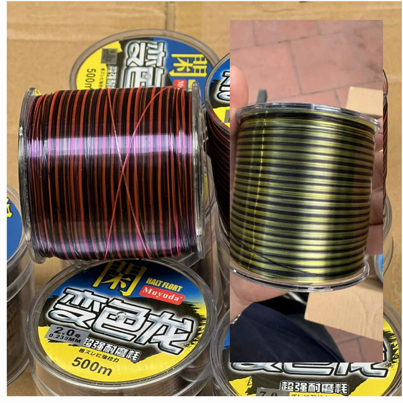 (Cuộn 500m)  Cước Câu Cá Nylon HALT FLORT LÀM TRỤC, LÀM THẺO,