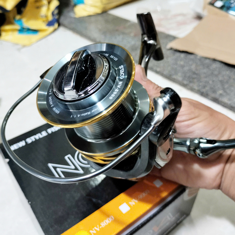 Máy Câu Biển, Máy Câu Kim Loại Staco NOVA, Máy Câu Lục Tì Đè Size Lớn