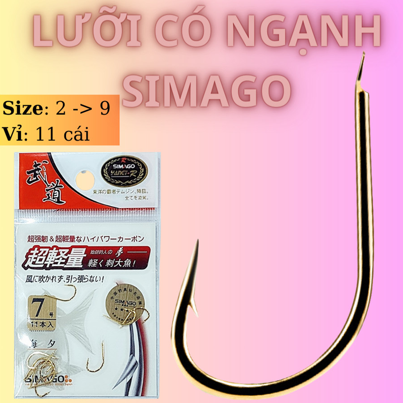 Vi 11 Lưỡi Câu Simago Có Ngạnh