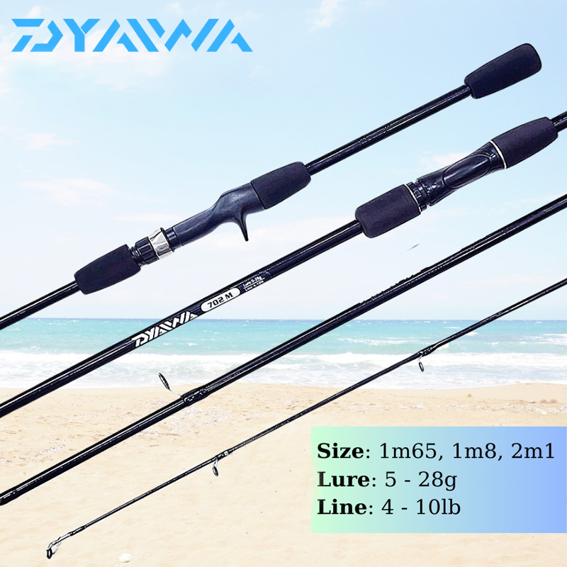 Cần Câu Lure 2 Khúc DYAWA Size Từ 1m65 đến 2m1, Có cả đứng lẫn ngang Tĩnh 3kg