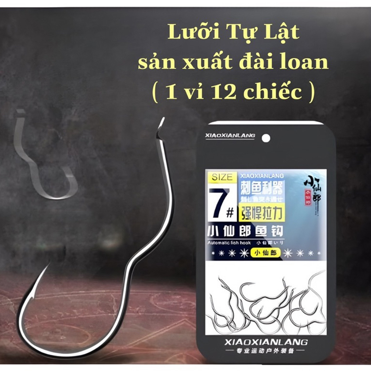 Combo Vĩ 25 Lưỡi Câu thép Tự Lật Có Ngạnh Phiên Bản 2023