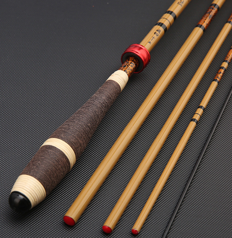 Cần Câu Tay Cacbon cao cấp trúc vàng  tặng kèm đọt