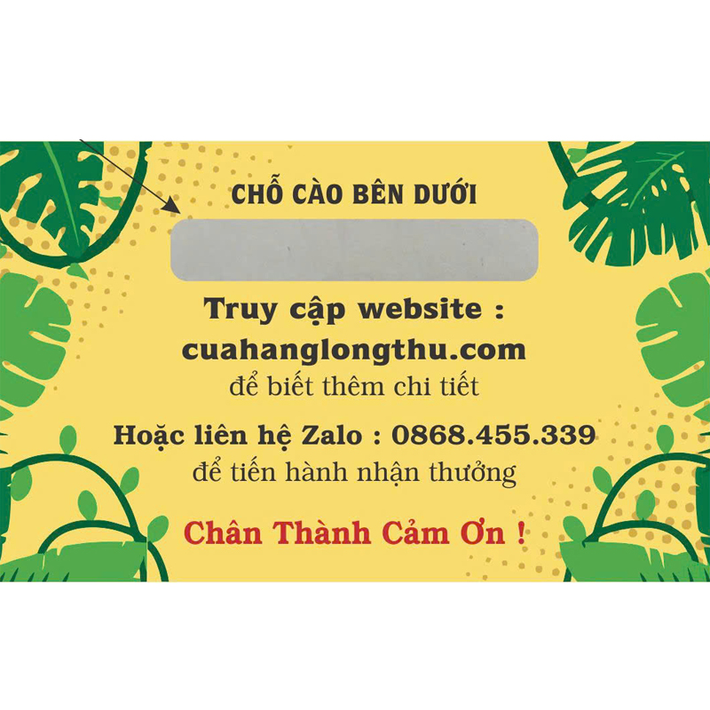 Thẻ Cào Trang Trí Sự Kiện 2025