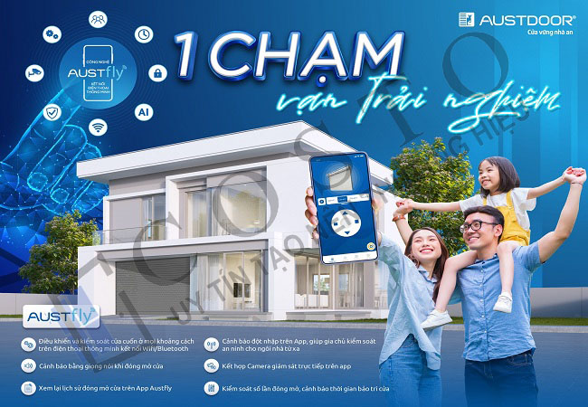 Bộ điều khiển cửa cuốn qua điện thoại chính hãng 2025