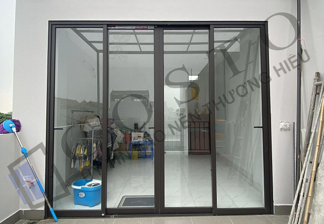 Cửa nhôm lùa 4 cánh Xingfa nhập khẩu chính hãng hệ 93