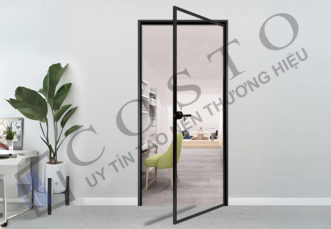 Cửa nhôm slim mở quay bền đẹp và an toàn