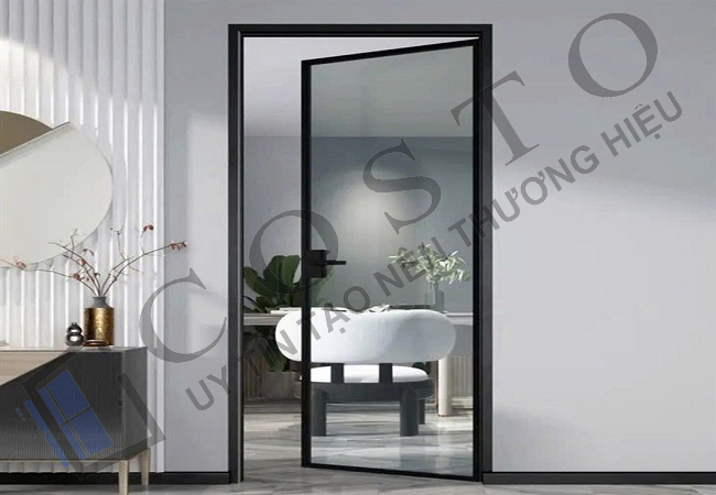 Cửa nhôm slim mở quay siêu bền đẹp!