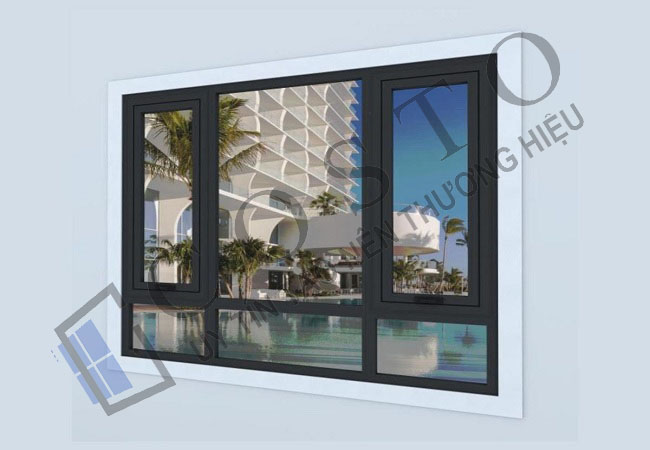 Mẫu cửa sổ nhôm kính 2 cánh đẹp, giá tốt 2025