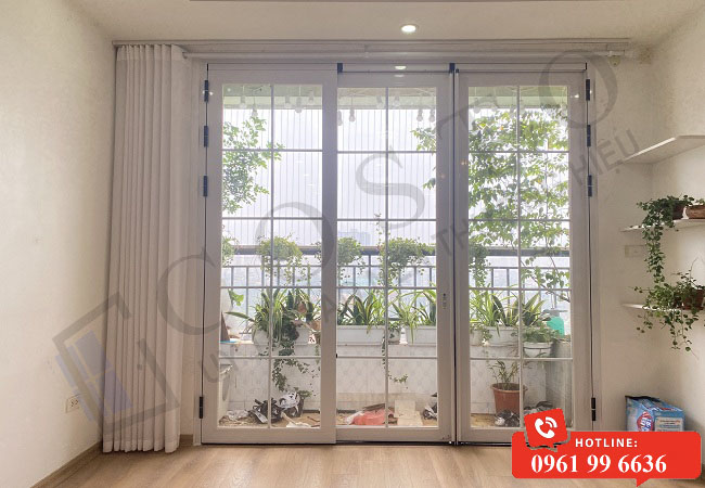 Cửa trượt quay tối ưu 100% diện tích nhà