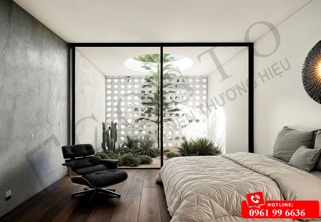 Mẫu cửa nhôm kính phòng ngủ đẹp, bền và cách âm hiệu quả