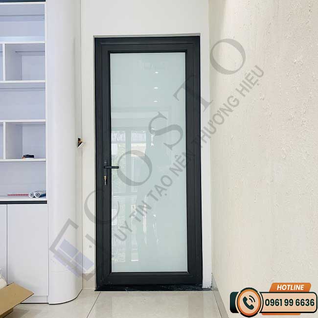 Cửa khung nhôm kính nhà vệ sinh