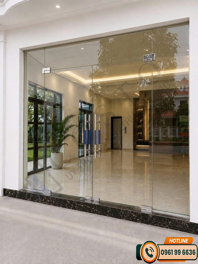 cửa kính thủy lực giá bao nhiêu