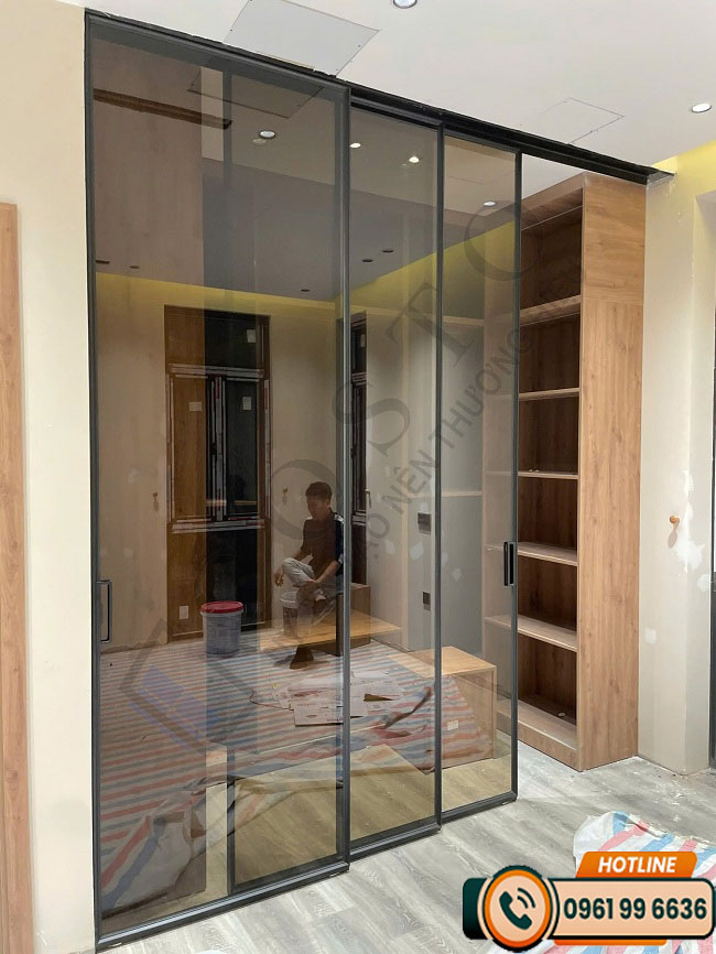 cửa nhôm kính Slim