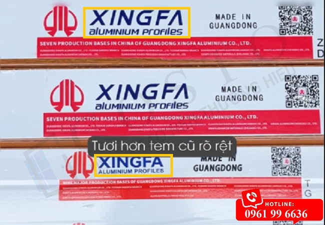 cửa nhôm Xingfa Quảng Đông chính hãng