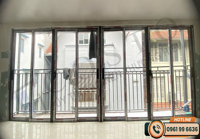 giá cửa nhôm Xingfa mở lùa