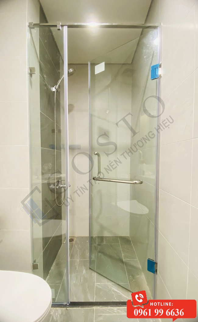 vách kính cường lực phòng tắm