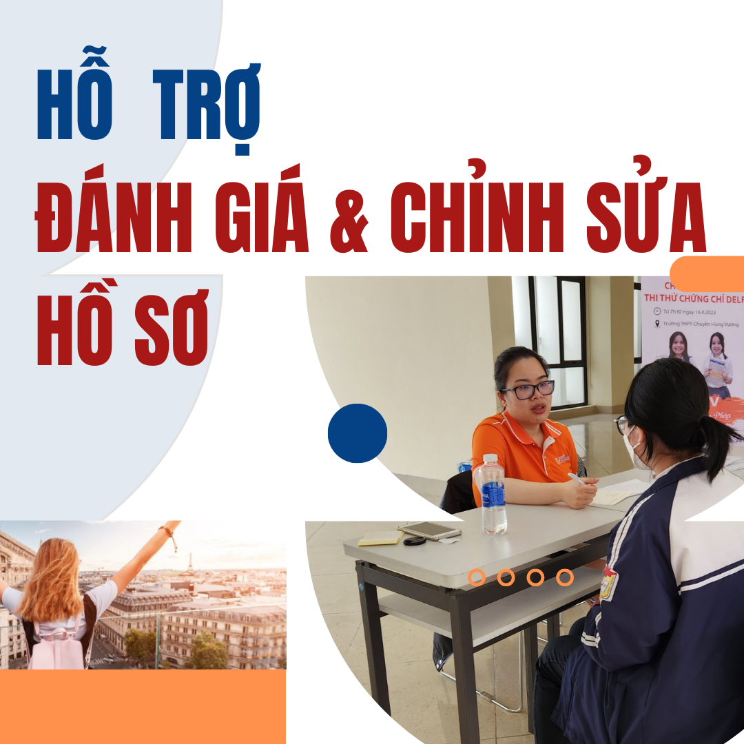 Hỗ trợ đánh giá, chỉnh sửa hồ sơ du học