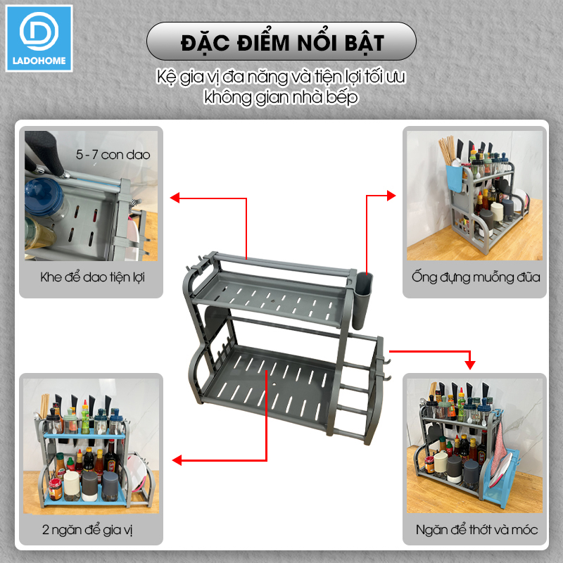 Kệ Đựng Gia Vị Nhà Bếp Chữ B