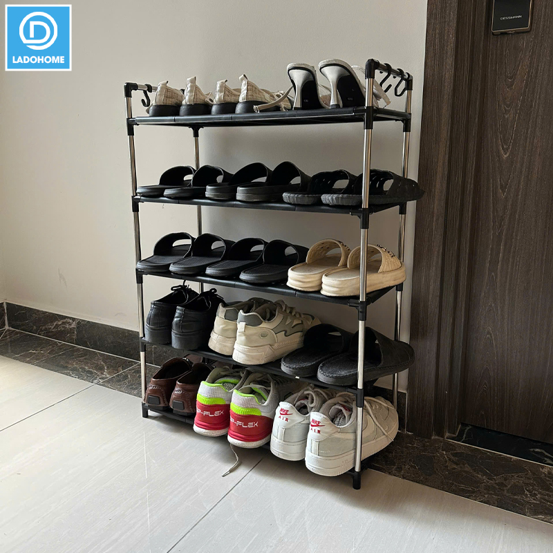 Kệ giày dép nhiều tầng khung inox chịu lực LD-3545