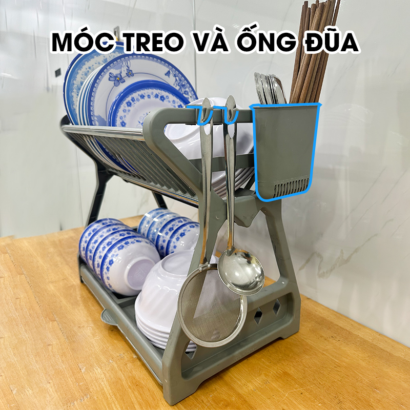 Kệ úp chén, kệ bát đĩa LH-3639