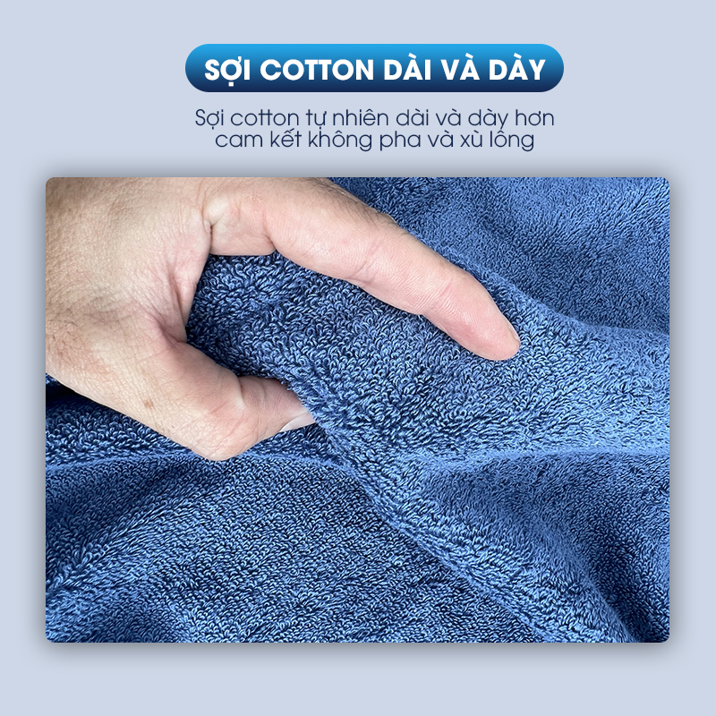 Khăn tắm khăn gọi khăn mặt LadoHome 100% cotton