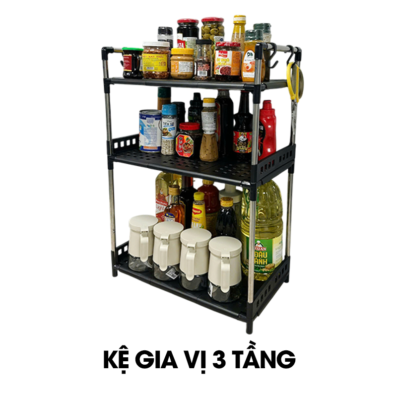 Kệ để gia vị nhà bếp khung inox chịu lực LD-3640