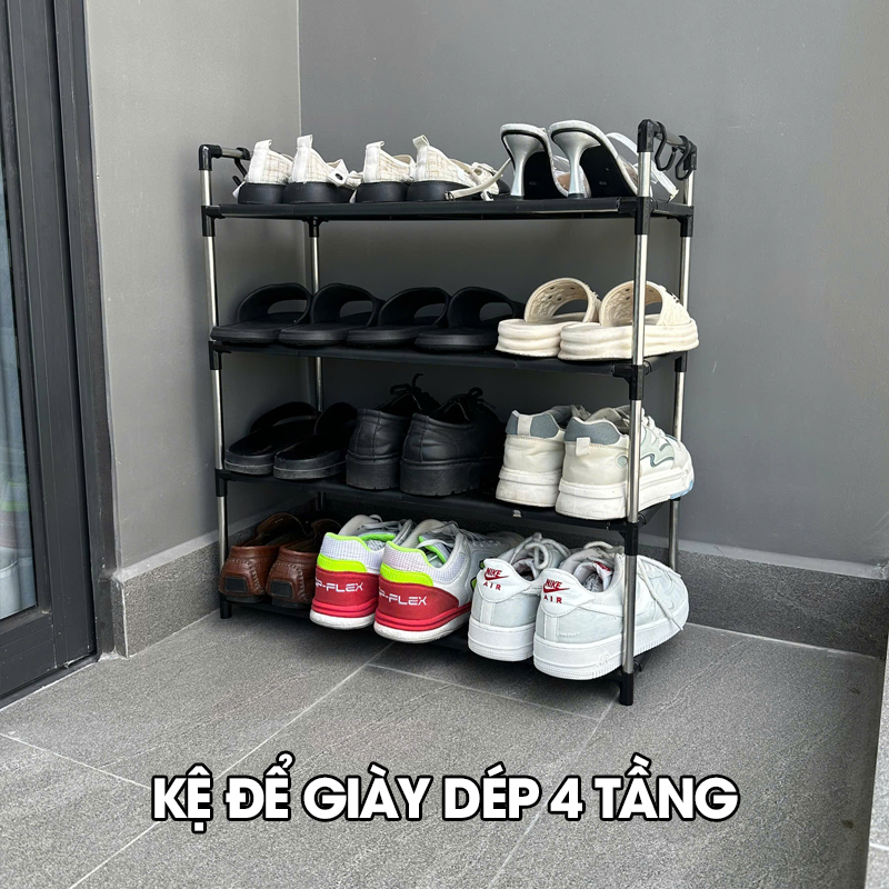 Kệ giày dép nhiều tầng khung inox chịu lực LD-3545